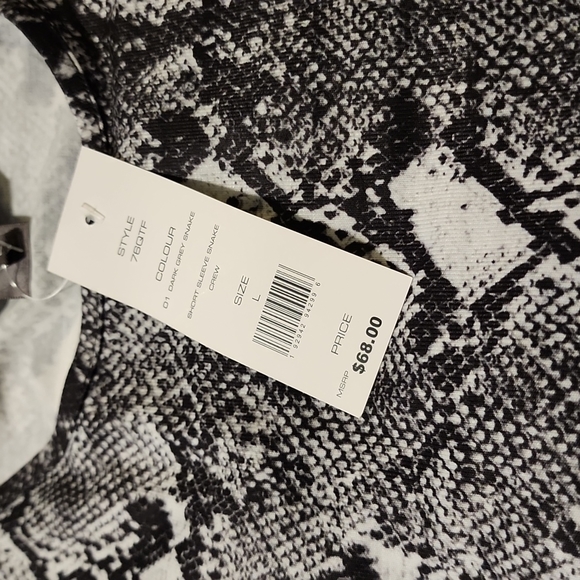 French Connection Snakeskin Print Crop Top - Picture 5 of 8